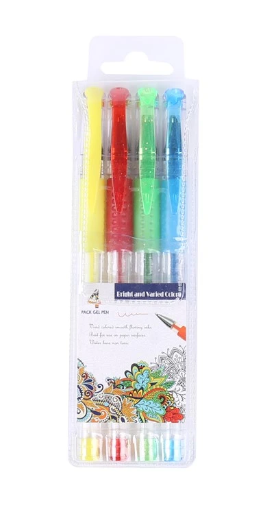 Paket 4 barvnih gel pisal